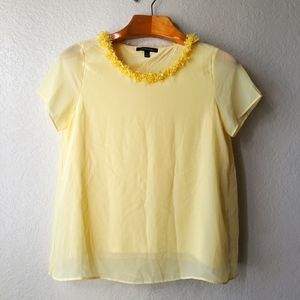Banana Republic Yellow Blouse Small